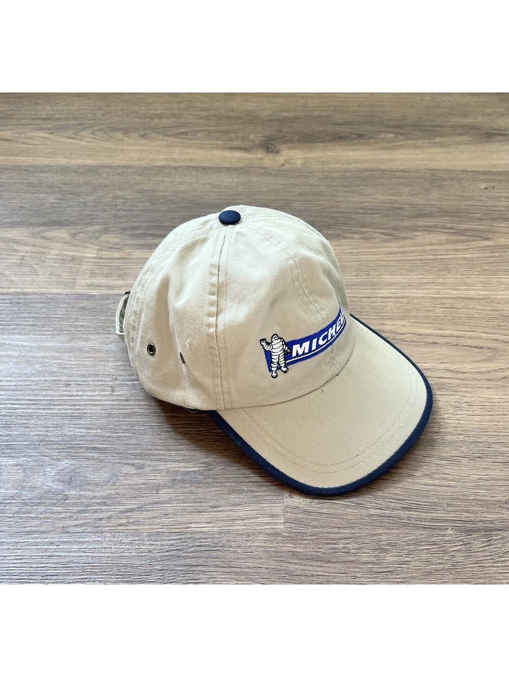 Michelin Tires Embroidered Logo Tan Brown Ball Cap Hat